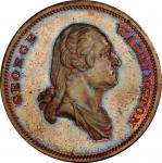 Circa 1859 Draped Bust Washington / Equestrian medal by Robert Lovett, Jr. from the Hodge Series. Mu