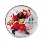 2002年中国人民银行发行中国民间神话故事彩色银币（第二组）一组三枚
