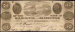 Wilmington, Delaware. Bank of Brandywine. 1839. $2. Very Good. Contemporary Counterfeit.