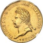 BRÉSIL Pierre Ier (1822-1831). 6400 réis pour le couronnement 1822, R, Rio de Janeiro.