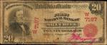 Mill Creek, Oklahoma. Indian Territory. $20 1902 Red Seal. Fr. 639. The First NB. Charter #7197. Ver