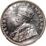 1921(B)英属印度卢比银币，NGC MS62，#6137644-058