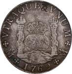 MEXICO. 8 Reales, 1769-Mo MF. Mexico City Mint. Charles III. PCGS Genuine--Chopmark, VF Details.