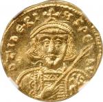 TIBERIUS III, 698-705. AV Solidus (4.37 gms), Constantinople Mint, 2nd Officinae, (ca. A.D. 698-705)