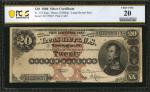 Fr. 310. 1880 $20 Silver Certificate. PCGS Banknote Very Fine 20.
