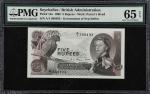 SEYCHELLES. Government of Seychelles. 5 Rupees, 1968. P-14a. PMG Gem Uncirculated 65 EPQ.