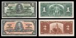 Canada. Bank of Canada. $2. 1937 P-59c. BC-22C. Black on red-brown. King George VI, center. Brown ba