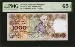 1993年葡萄牙银行1000埃斯库多。趣味号。 PORTUGAL. Banco de Portugal. 1000 Escudos, 1993. P-181j. Binary Serial Numbe