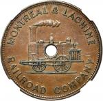 CANADA. Montreal. Railroad Token, ND (ca. 1847). Birmingham Mint. NGC EF-45.