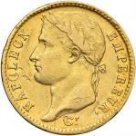 Napoleonic Coins;Napoleone (1804-1814) TORINO 20 Franchi 1811 - Gig. 16 AU (g 6.40) R Graffi al D/ -