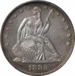 1882 Liberty Seated Half Dollar. WB-101. Unc Details--Cleaned (PCGS).