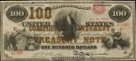 Friedberg 193b (W-3390). 1864 $100  Compound Interest Treasury Note. PCGS Currency Extremely Fine 40