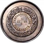 Netherlands East Indies: Soerabaia, Tentoonstelling / Arbeid Adelt Silver medal, 8/31/1892, 33.80g,e