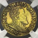 NETHERLANDS Gelderland ゲ儿ダ―ラント 1/2Real d‘or ND NGC-XF Details“Removed from jewelry“ マウント外し迹ある以外 -VF