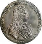 ITALY. Tuscany. Piastre, 1677. Cosimo III de Medici. PCGS AU-58.