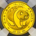 1983年熊猫纪念金币1/4盎司 完未流通