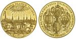 1689年德国汉堡城市景观金币 NGC MS 63 Germany, Hamburg, Freie Hansestadt
