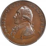 1791 Small Eagle Cent. Baker-16, Musante GW-17, W-10630. Rarity-3. Copper. UNITED STATES Edge. MS-62