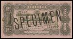 Straits Settlements, $1, Specimen overprinted on issued notes, 1.9.1906, serial number A/39 22605, b
