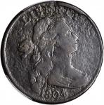 1804 Draped Bust Cent. S-266, the only known dies. Rarity-2. Fine Details--Environmental Damage (PCG