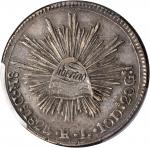 MEXICO. 8 Reales, 1824-Do RL. Durango Mint. PCGS EF-45 Gold Shield.