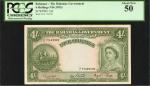 BAHAMAS. Bahamas Government. 4 Shilings, ND (1953). P-13d. PCGS About New 50.