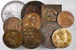 MIXED LOTS. European Bronze Commemorative Medals, ND. VERY FINE to UNCIRCULATED.