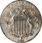 1873 Shield Nickel. Open 3. MS-62 (PCGS).