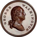 1883 Evacuation of New York medal. Musante GW-1013, Baker-460A. Copper, Bronzed. MS-66 (PCGS).