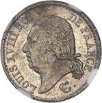 FRANCELouis XVIII (1814-1824). 1/4 franc 1817, BB, Strasbourg.