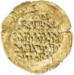 KHWARIZMSHAH: Muhammad, 1200-1220, AV dinar (2.34g), Tirmidh, ND, A-1712, struck from crudely engrav