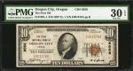 Oregon City, Oregon. $10 1929 Ty. 1. Fr. 1801-1. The First NB. Charter #8556. PMG Very Fine 30 EPQ.
