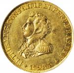 BRAZIL. 4000 Reis, 1823-R. Rio de Janeiro Mint. Pedro I. PCGS AU-58.