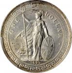 1899-B年英国贸易银元站洋一圆银币。孟买铸币厂。 GREAT BRITAIN. Trade Dollar, 1899-B. Bombay Mint. Victoria. PCGS MS-64 Go