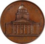 FRANCE. Paris. Church of St. Geneviève (Panthéon) Bronze Medal, 1858. Geerts (Ixelles) Mint. NGC MS-
