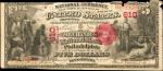 Philadelphia, Pennsylvania. $5 1875. Fr. 401. The Mechanics NB. Charter #610. Very Fine.