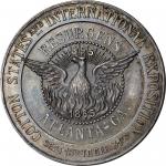 Georgia--Atlanta. 1895 Cotton States & International Exposition Medal. Silvered White Metal. 50.5 mm