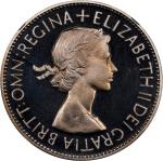 1953年英国半圆银币。伦敦铸币厂。GREAT BRITAIN. 1/2 Crown, 1953. London Mint. Elizabeth II. NGC PROOF-67 Ultra Came