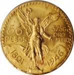MEXICO. 50 Pesos, 1946. Mexico City Mint. PCGS MS-65 Gold Shield.