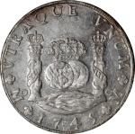 MEXICO. 8 Reales, 1745-Mo MF. Mexico City Mint. Philip V. PCGS MS-62.