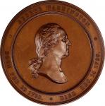 Circa 1860 U.S. Mint Washington Cabinet medal. Musante GW-241, Baker-326A, Julian MT-23. Copper. SP-