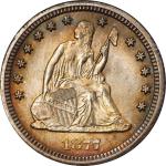 1877-CC Liberty Seated Quarter. MS-64 (PCGS). OGH--First Generation.