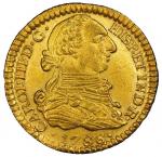 COLOMBIA, Popayán, gold bust 1 escudo, Charles III, 1788 SF, PCGS MS63, "top pop" in PCGS census.