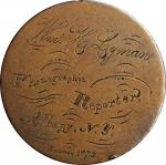 Engraved Occupational Piece Fashioned out of an 1849-Dated Braided Hair Large Cent.