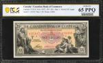 CANADA. The Canadian Bank of Commerce. 20 Dollars, 1935. P-S972. PCGS Banknote Gem Uncirculated 65 P