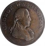 1795 Washington Liberty and Security Halfpenny. Musante GW-48, Baker-31, W-11015. LONDON Edge. AU-55