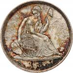 1837 Liberty Seated Half Dime. No Stars. Large Date. MS-66 (PCGS).