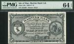 Martins Bank Ltd., Isle of Man, £1, 1 February 1957, serial number 225269, black and white, arms at 