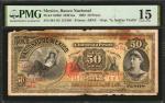 MEXICO. Banco Nacional de Mexico. 50 Pesos, 1902. P-S2601. PMG Choice Fine 15.
