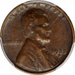 1925-S/S Lincoln Cent. FS-501. Repunched Mintmark. AU-50 (PCGS).
